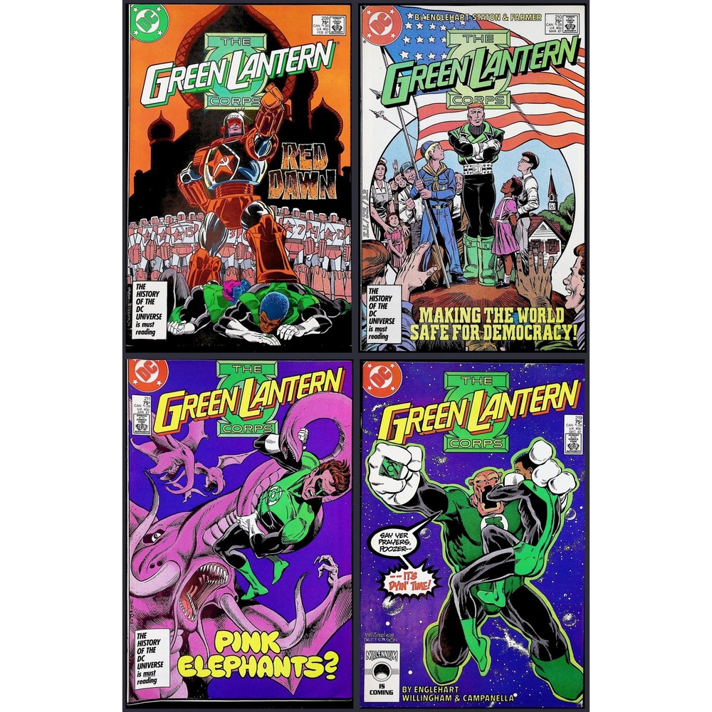 Green Lantern Corps 4X Comic Lot #209 210 211 219 1st Rocket Red Brigade DC